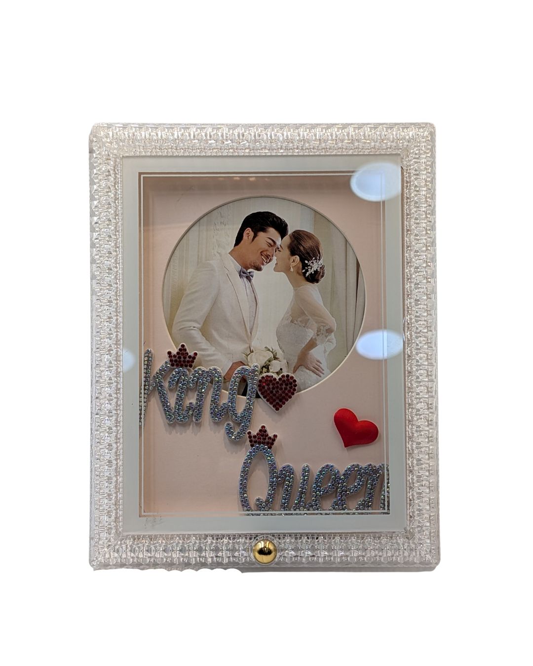 King &amp; Queen Decorative Photo Frame for Romantic Couples